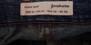 Falda Vaquera Stradivarius Talla S