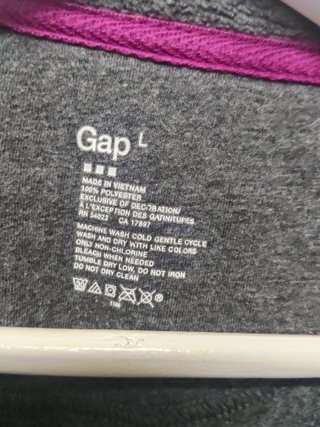 Sudadera Gap 1/4 Zip Mujer Talla L Gris