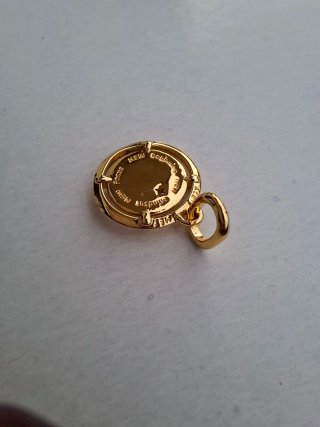 Pandora ME Medaglione Scarabeo Oro Verde