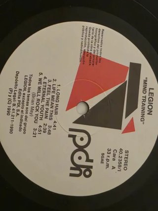 LEGION – Mind Training (1989) 2LP Original