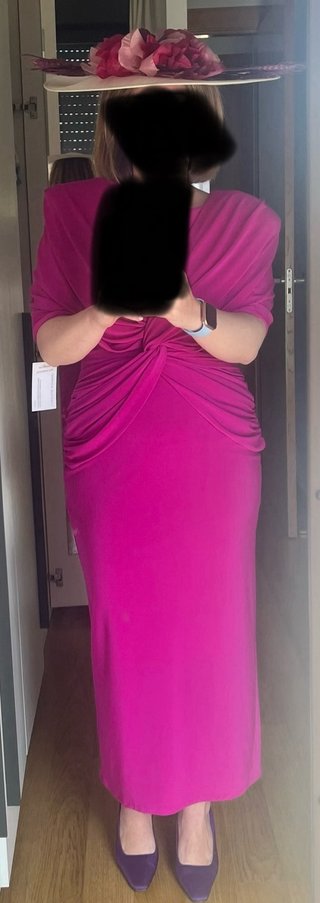 Vestido rosa y pamela (se puede vender separado)