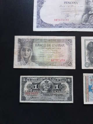 LOTE BILLETES DE ESPAÑA PARA LUIS