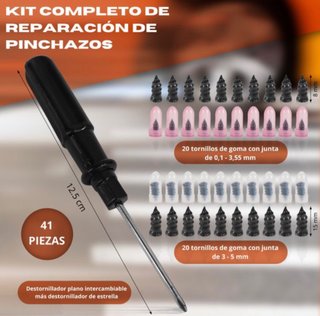 Kit Reparación Pinchazos 41 Piezas