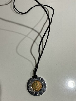 Collana Yin&Yang cerchio oro 18KT