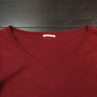 Scout abito skater maglione gonna rosso pattern M