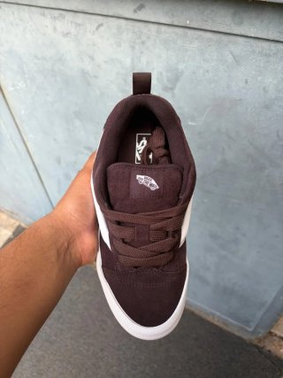 Vans Knu Skool Marroni Bianche