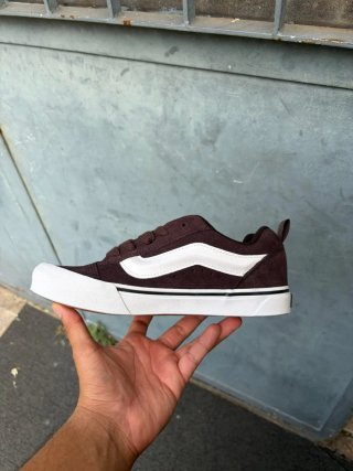 Vans Knu Skool Marroni Bianche