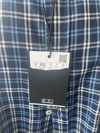 Camisa de cuadros hombre XXL