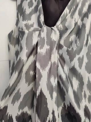 Vestido estampado leopardo talla L