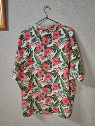 Sobrecamisa Tropical Flores Hawaianas Talla XL/XXL