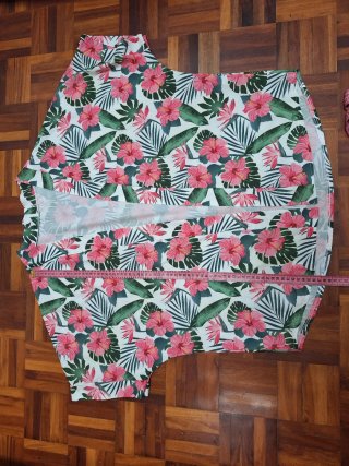 Sobrecamisa Tropical Flores Hawaianas Talla XL/XXL