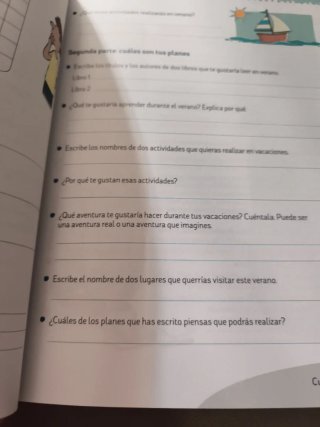 Vacaciones Santillana 6 de primaria.Repaso