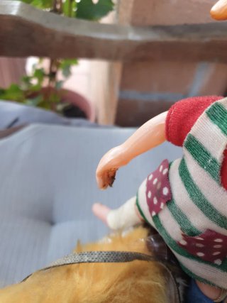 Muñeca Pippi con caballo