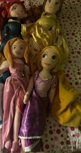 Muñecas de trapo Disney Princesas, lote 4