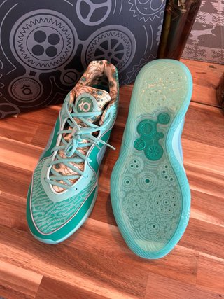 Nike KD Zapatillas Talla 49.5 Verde/Turquesa