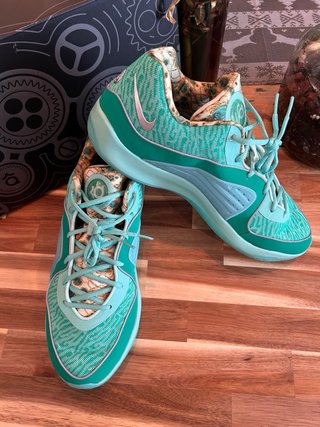 Nike KD Zapatillas Talla 49.5 Verde/Turquesa