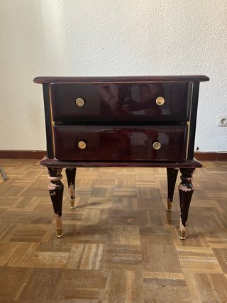 Mesita vintage madera para restaurar