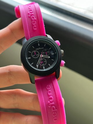 Reloj Neptune Rosa y Negro