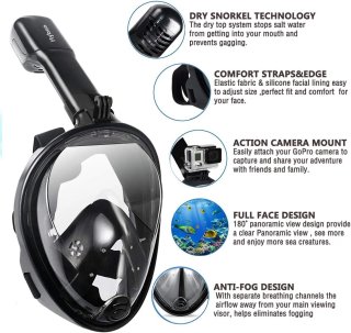 Máscara de Snorkel de Buceo