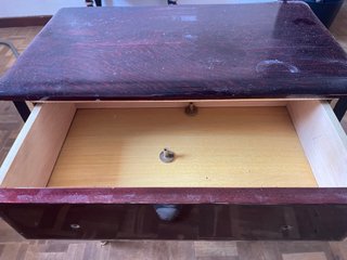 Mesita vintage madera para restaurar