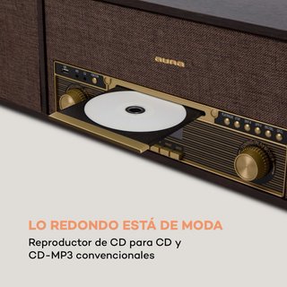 Tocadiscos Klarstein Belle Epoque Retro Marrón