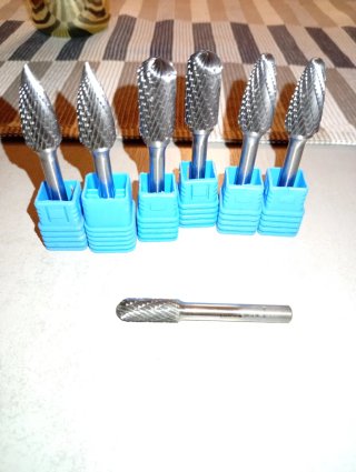 6 fresas metal duro
