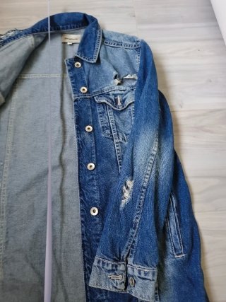 Chaqueta vaquera Stradivarius azul Talla M