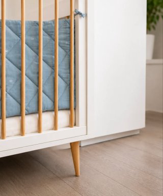 Cuna madera 120x60 + colchón + accesorios