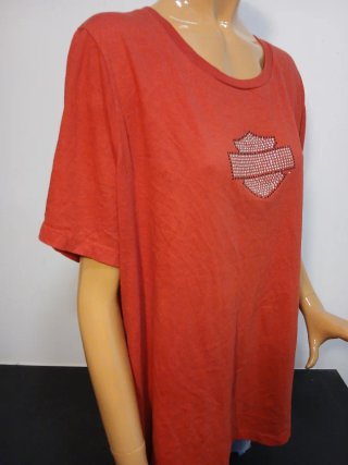 Camiseta Harley-Davidson Iowa Roja con Brillantes