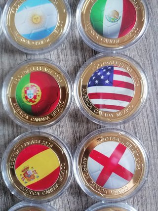 Monedas Mundial Fútbol 2026