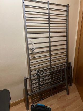 Cama individual metálica 90x190