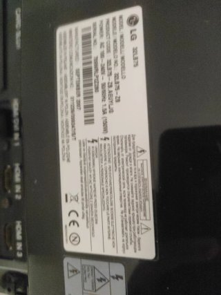 Televisión LG Negra 32" sin TDT