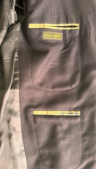 Giacca Burberry Lana/Cashmere Blu