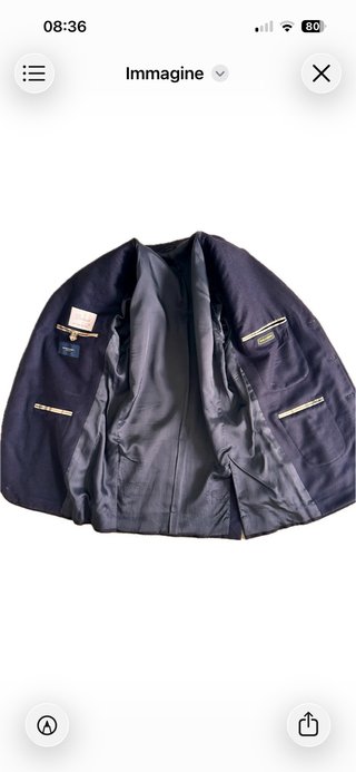 Giacca Burberry Lana/Cashmere Blu