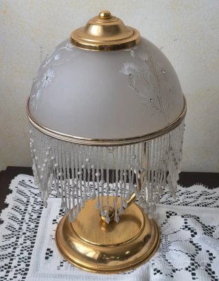 Lampadario e Abajur in Vetro e Metallo