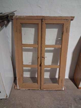 Ventana antigua madera doble cristal