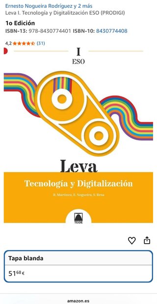 LIBRO TECNOLOGÍA Y DIGITALIZACIÓN  1° ESO LEVA I