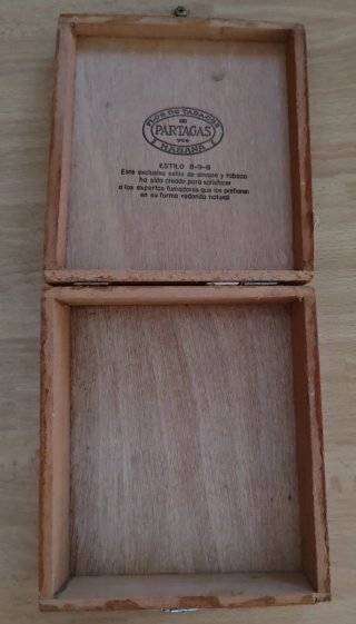Scatola sigari Partagas Habana vuota da collezione