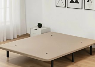 Base tapizada cama 135x190 cm beige