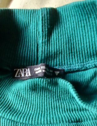 Vestido verde Zara sin mangas talla L