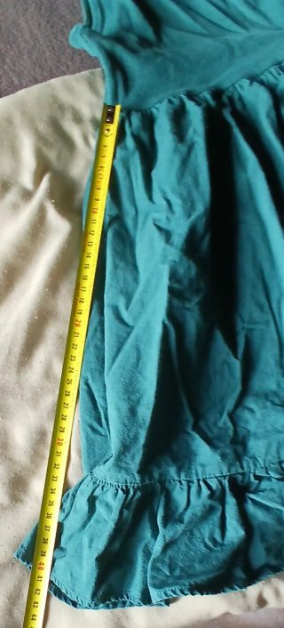 Vestido verde Zara sin mangas talla L