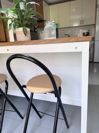 Isla de cocina Ikea madera maciza