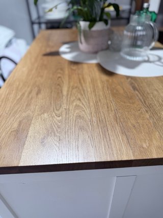 Isla de cocina Ikea madera maciza