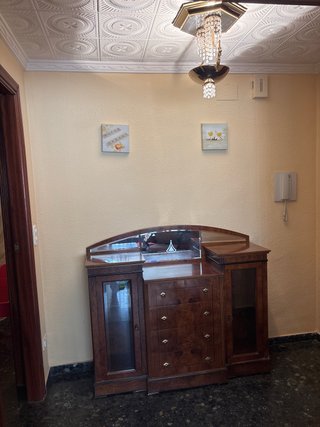 Mueble de entrada madera maciza
