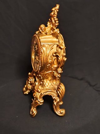 Orologio Schmid Rococò dorato funzionante