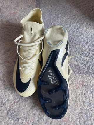 Botas de fútbol Nike Mercurial crema/Negro
