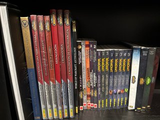 Coleccion libros y juegos Warcraft.