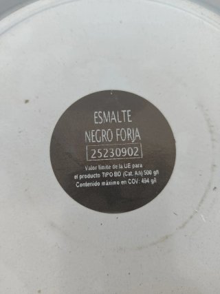 Esmalte Negro Forja Rugoplast 4L
