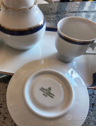 Set 2 tazze con zuccheriera e sottotazze