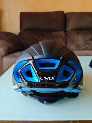 Casco Ekoi AR13 Negro y Azul